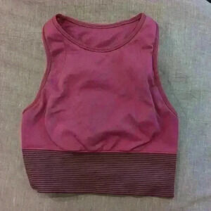 Lululemon burgundy long line sports bra size 4